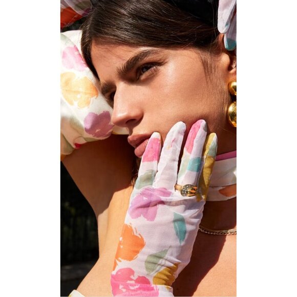 For Love And Lemons Coquette Girl Hazel Floral Romantic Mini Dress Size XS NEW - Picture 7 of 16